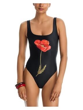 Aqua x Lisa Says Gah Printed One Piece Swimsuit - Exclusive